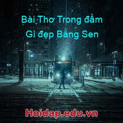 Bài Thơ Trong đầm Gì đẹp Bằng Sen
