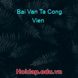 Bai Van Ta Cong Vien
