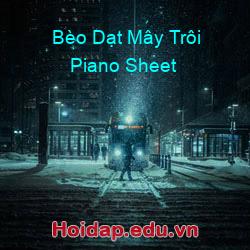 Bèo Dạt Mây Trôi Piano Sheet