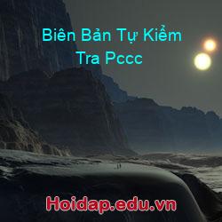 Biên Bản Tự Kiểm Tra Pccc