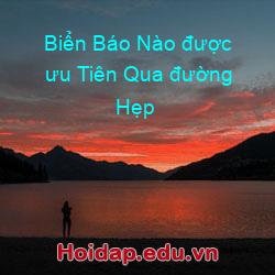 Biển Báo Nào được ưu Tiên Qua đường Hẹp