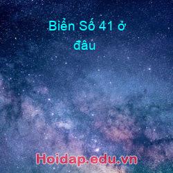 Biển Số 41 ở đâu