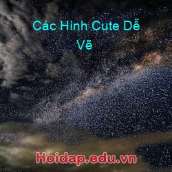 Các Hình Cute Dễ Vẽ