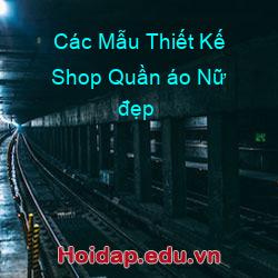 Các Mẫu Thiết Kế Shop Quần áo Nữ đẹp