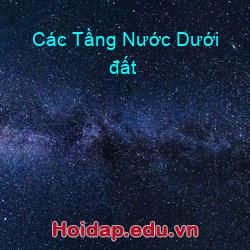 Các Tầng Nước Dưới đất