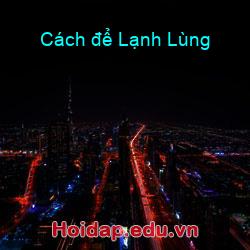 Cách để Lạnh Lùng