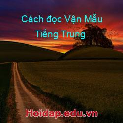 Cách đọc Vận Mẫu Tiếng Trung