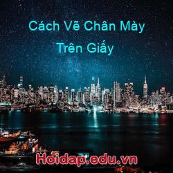 Cách Vẽ Chân Mày Trên Giấy