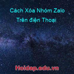 Cách Xóa Nhóm Zalo Trên điện Thoại