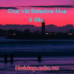 Chai Vắt Betadine Mua ở đâu