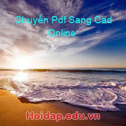 Chuyển Pdf Sang Cad Online