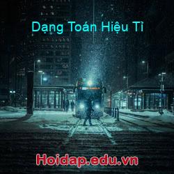 Dạng Toán Hiệu Tỉ