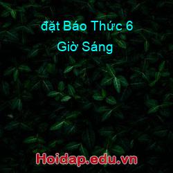 đặt Báo Thức 6 Giờ Sáng
