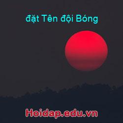 đặt Tên đội Bóng