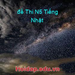 đề Thi N5 Tiếng Nhật