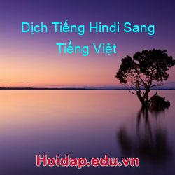 Dịch Tiếng Hindi Sang Tiếng Việt