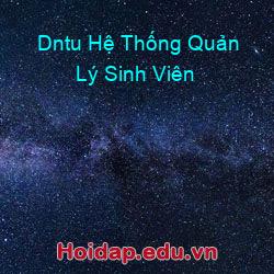 Dntu Hệ Thống Quản Lý Sinh Viên