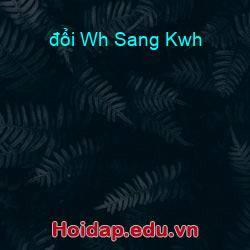 đổi Wh Sang Kwh