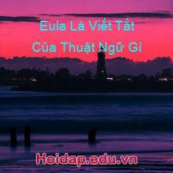 Eula Là Viết Tắt Của Thuật Ngữ Gì