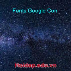 Fonts Google Con