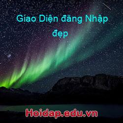 Giao Diện đăng Nhập đẹp
