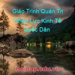Giáo Trình Quản Trị Nhân Lực Kinh Tế Quốc Dân