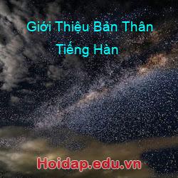 Giới Thiệu Bản Thân Tiếng Hàn