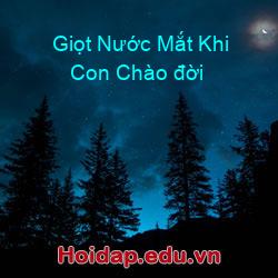 Giọt Nước Mắt Khi Con Chào đời