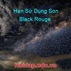 Hạn Sử Dụng Son Black Rouge