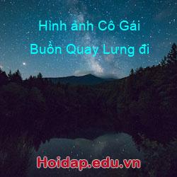 Hình ảnh Cô Gái Buồn Quay Lưng đi
