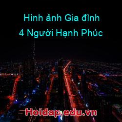 Hình ảnh Gia đình 4 Người Hạnh Phúc