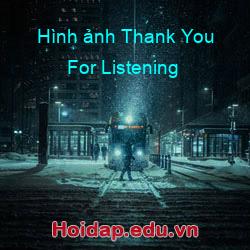 Hình ảnh Thank You For Listening