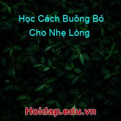 Học Cách Buông Bỏ Cho Nhẹ Lòng