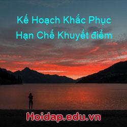 Kế Hoạch Khắc Phục Hạn Chế Khuyết điểm
