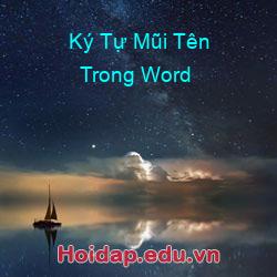 Ký Tự Mũi Tên Trong Word