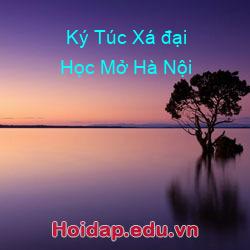 Ký Túc Xá đại Học Mở Hà Nội