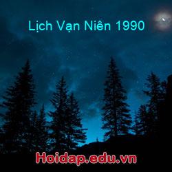 Lịch Vạn Niên 1990