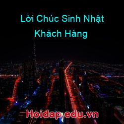 Lời Chúc Sinh Nhật Khách Hàng