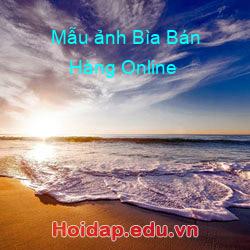 Mẫu ảnh Bìa Bán Hàng Online