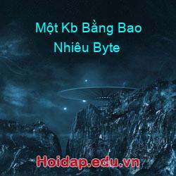 Một Kb Bằng Bao Nhiêu Byte