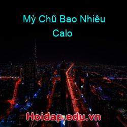 Mỳ Chũ Bao Nhiêu Calo