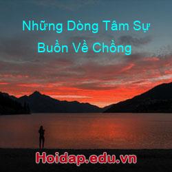 Những Dòng Tâm Sự Buồn Về Chồng