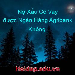Nợ Xấu Có Vay được Ngân Hàng Agribank Không
