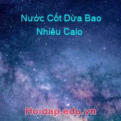 Nước Cốt Dừa Bao Nhiêu Calo