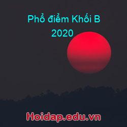 Phổ điểm Khối B 2020