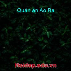 Quán ăn Ao Ba