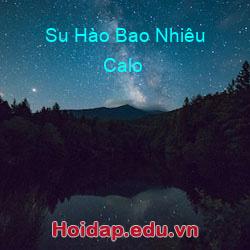 Su Hào Bao Nhiêu Calo