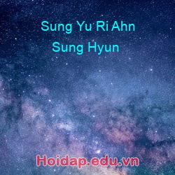 Sung Yu Ri Ahn Sung Hyun
