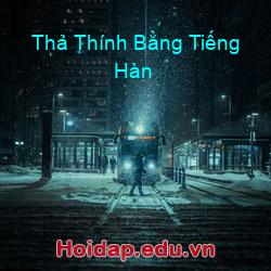 Thả Thính Bằng Tiếng Hàn