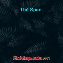 Thẻ Span